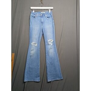 Levi Strauss & Co Womens Size 26 Pockets High Rise Flare Denim Blue Jeans